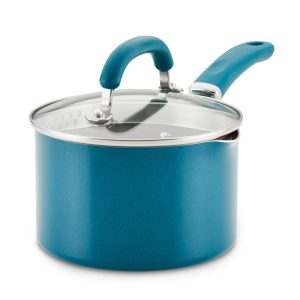 2-Quart Create Delicious Nonstick Induction Straining Saucepan