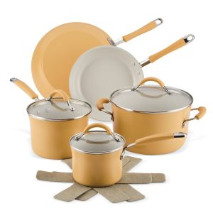 10-Piece Cucina Ceramic Nonstick Cookware Set