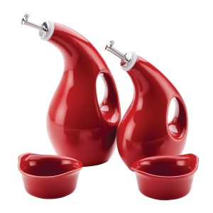 EVOO Bottle and Ramekin Dipper Set