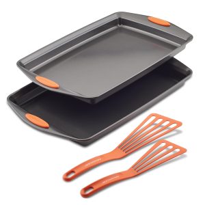 4-Piece Nonstick Sheet Pan and Turner Set